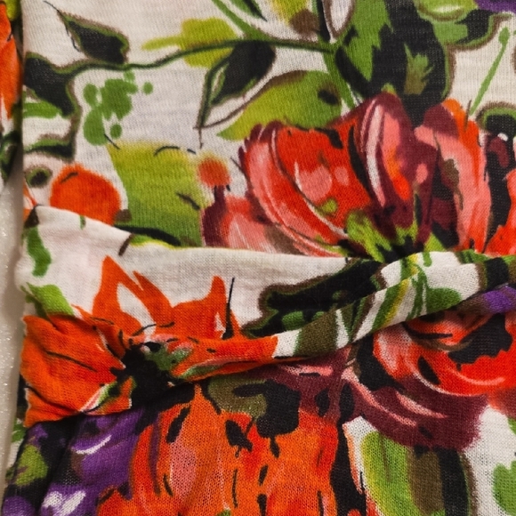 Anthropologie Vibrant Floral Open-Front Cardigan - Picture 11 of 13